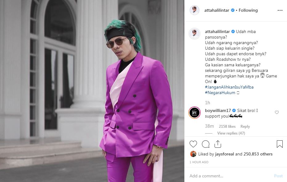 Instagram/attahalilintar