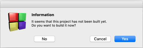 התראה כאשר א?י רוצה לעשות Buld and run
