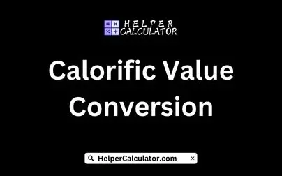 Calorific Value Conversion