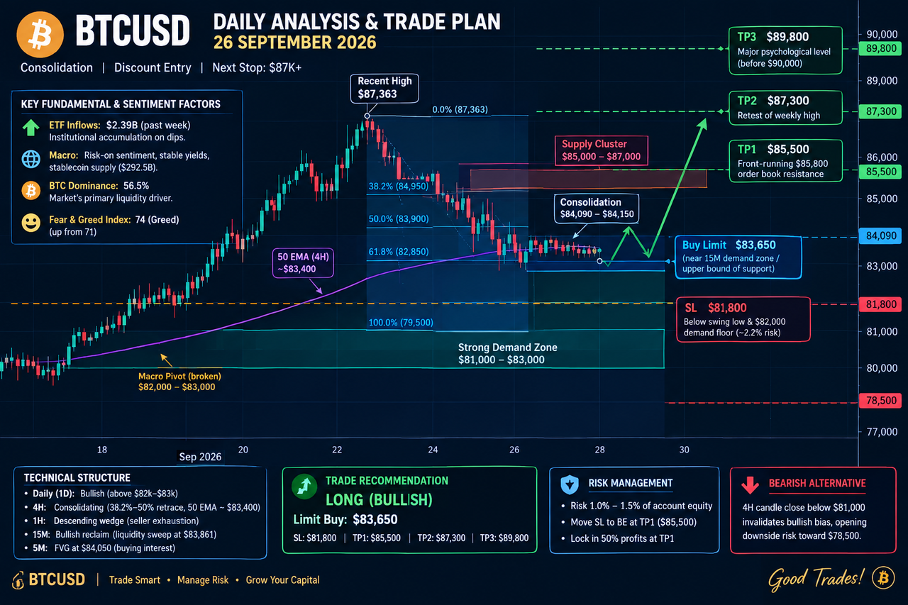 BTCUSD Market Analysis 26 September 2026