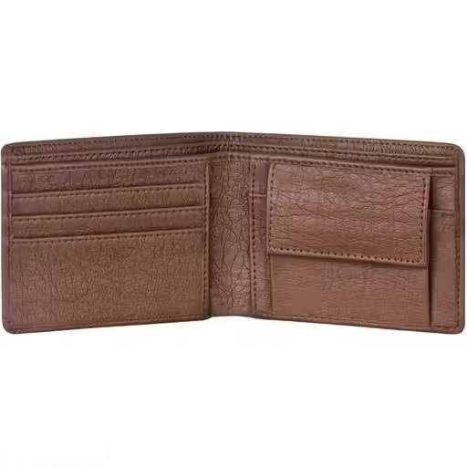WILDAUK Men Casual, Evening/Party, Formal, Travel, Trendy Brown Artificial Leather Wallet (3 Card Slots).(W108)