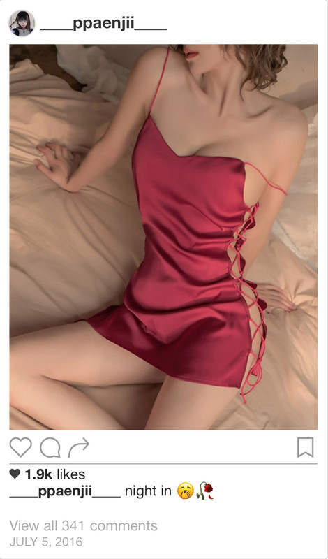 A screenshot of Pansy's Instagram post.