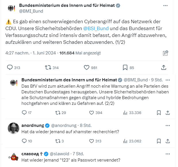 Cyberangriff auf CDU Cyberangriff auf CDU