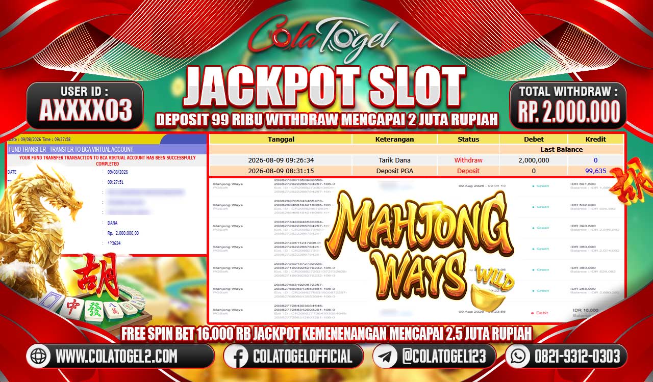 JACKPOT SLOT GACORR!!