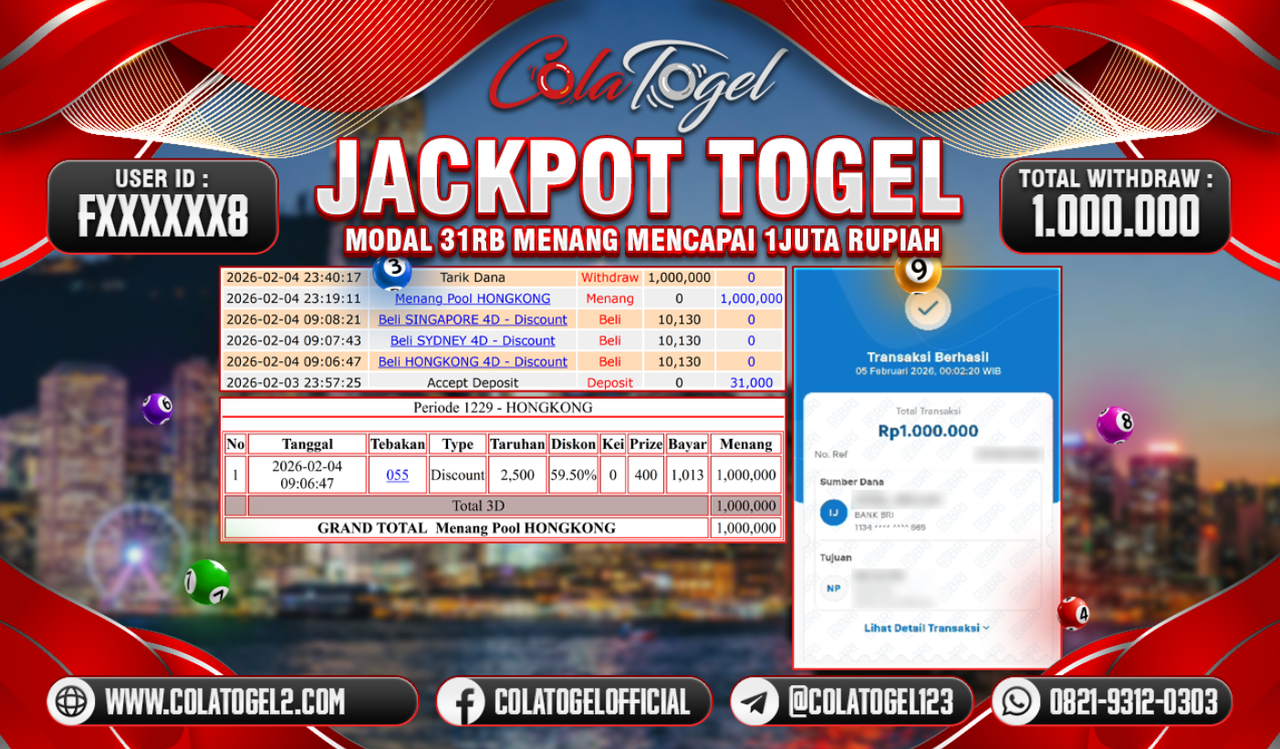 JACKPOT HONGKONG LOTTO!!