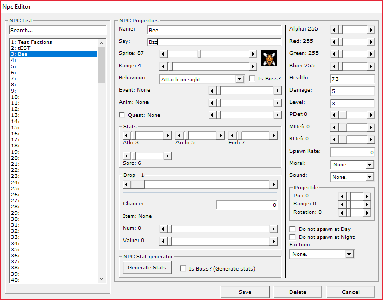 NPC Editor
