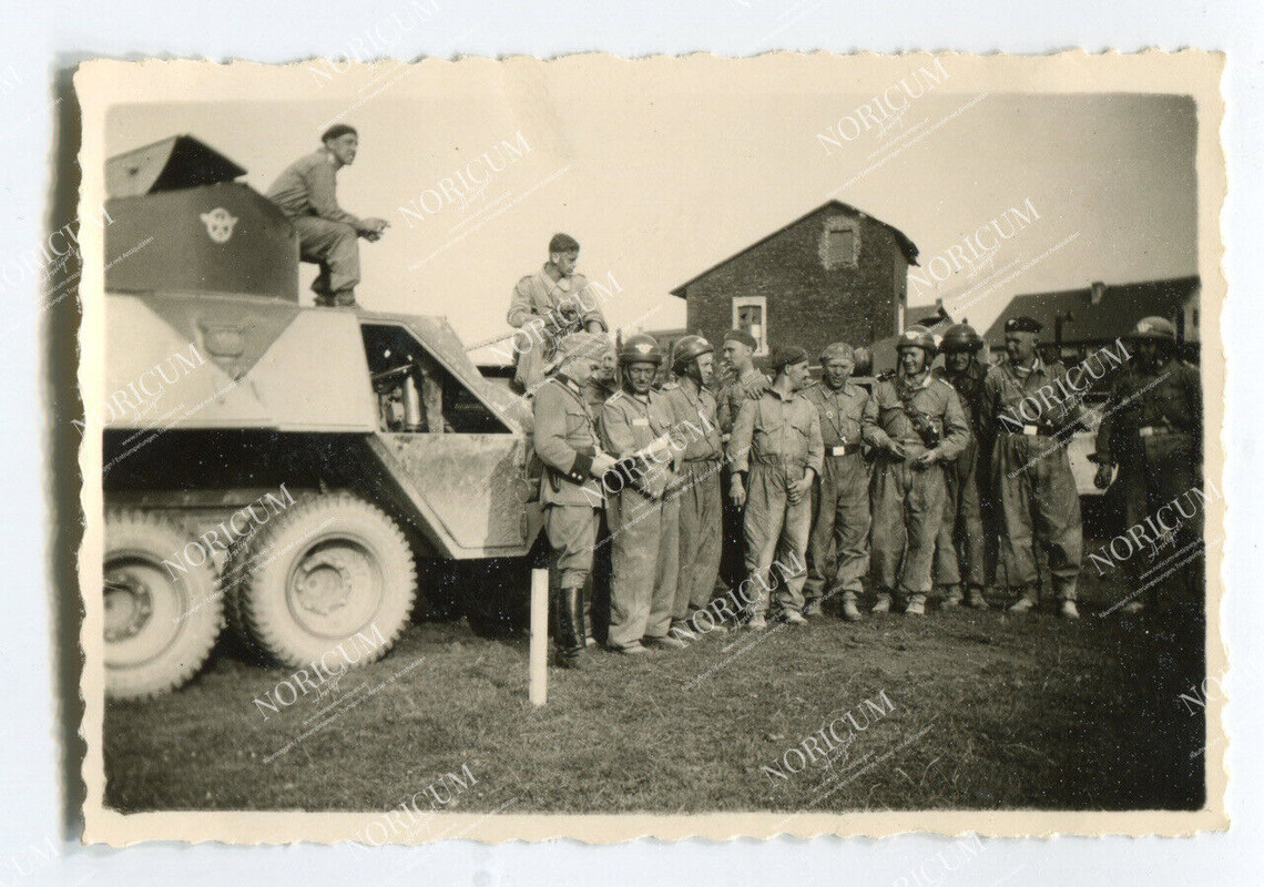 Foto Mikołów Polen Polizei Bataillon (mot.) Radpanzer STEYR ADGZ Tank (2)