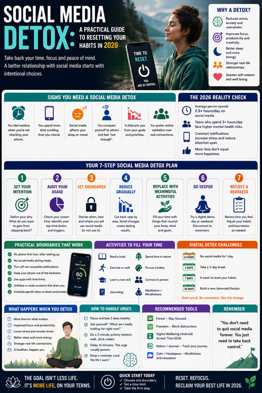 Social Media Detox: A Practical Guide to Resetting Your Habits in 2026