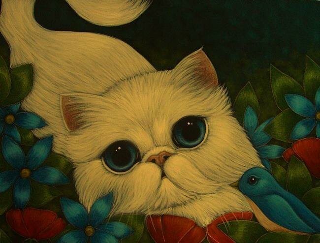 01-ALBIE-WHITE-CAT-COMM-PAINTING