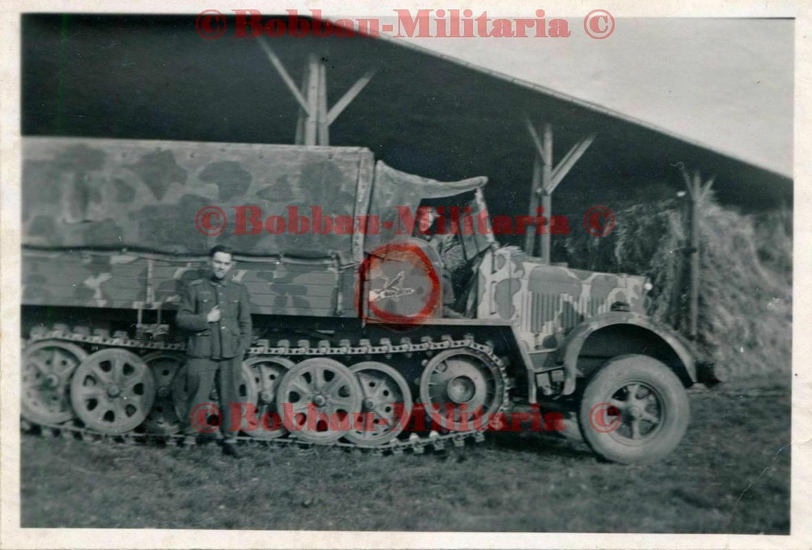 Belgien Bastogne 1944 schw.Halbkette SdKfz super camo für Ardennenoffensive