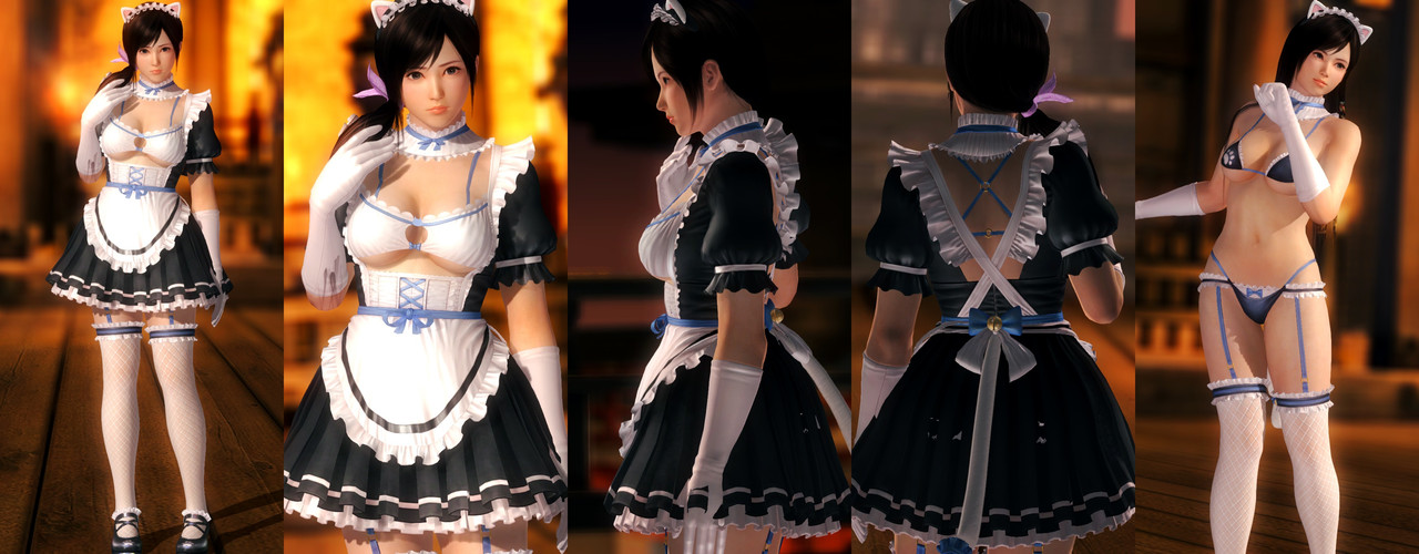 Kokoro-DOAXVV-Whimsical-Nyan-Maid-White.