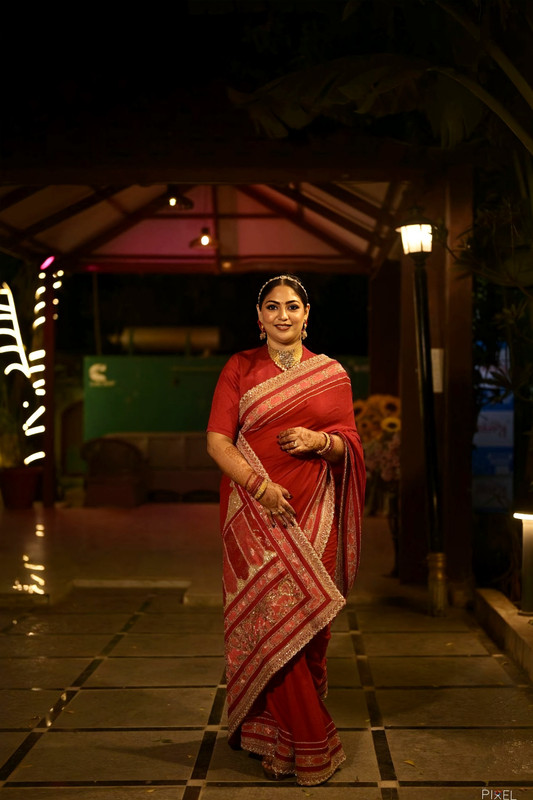 Royal Red Matka Silk Saree