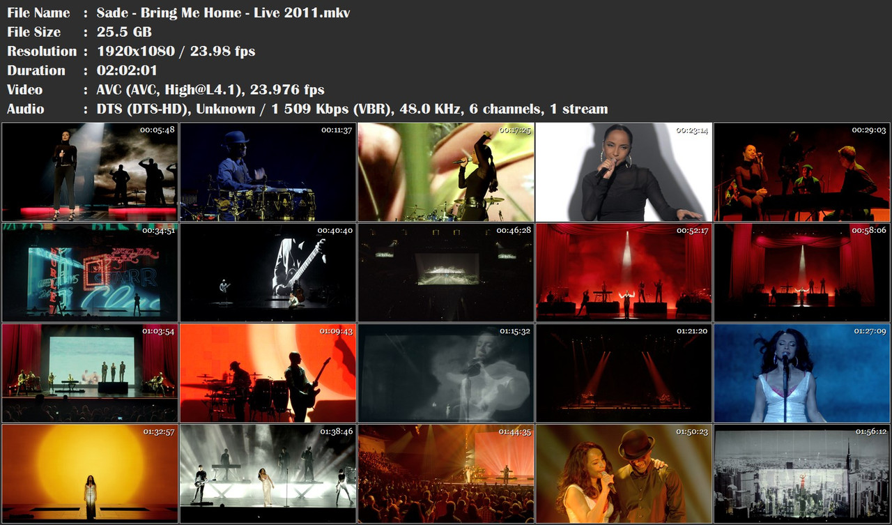Sade - Bring Me Home - Live 2011