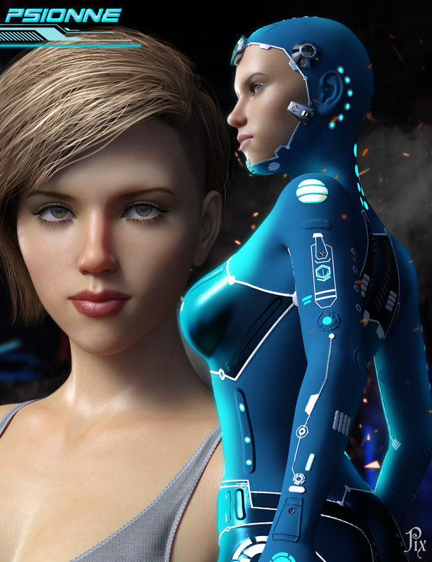 Psionne & Psion Suit for Genesis 8 Female(s)