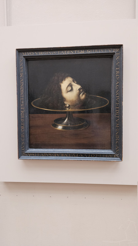 《施洗者聖約翰的首級》,這幅導遊沒介紹,是我看到拍下的,過往藝術課本上印象中有看過