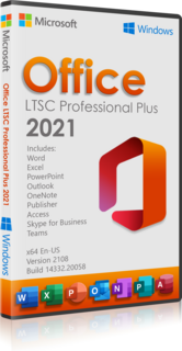 Microsoft Office 2021 LTSC Version 2108 AIO + Visio + Project RetailVL  August 2022