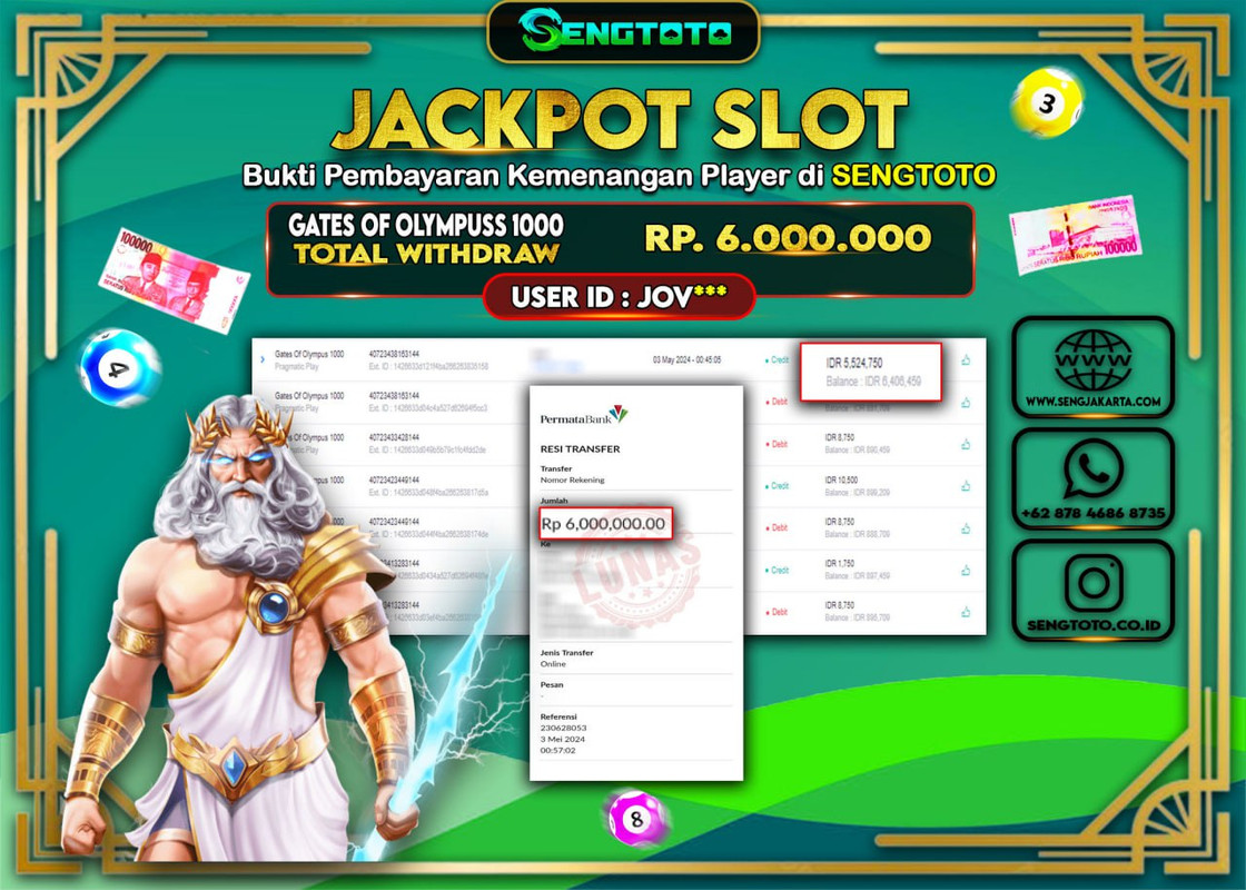 BUKTI PEMBAYARAN SLOT GATES OF OLYMPUS 1000
