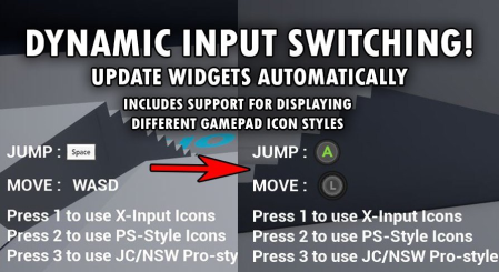 Unreal Engine Marketplace - Dynamic Input Switching v3 (4.27, 5.0 - 5.1)