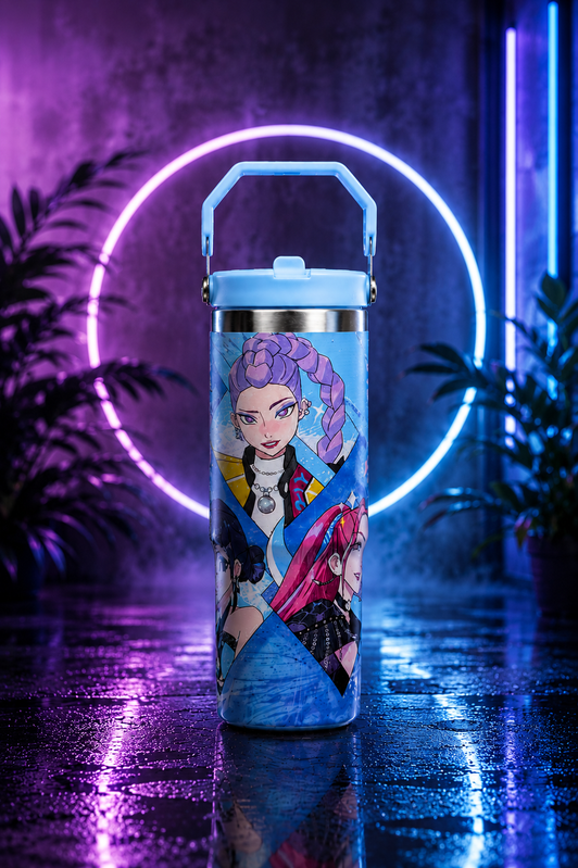 Modelo K-Pop azul