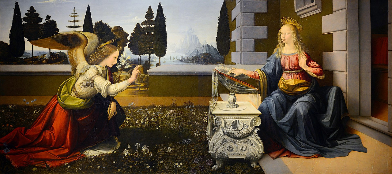 Annunciation_(Leonardo)_(cropped)