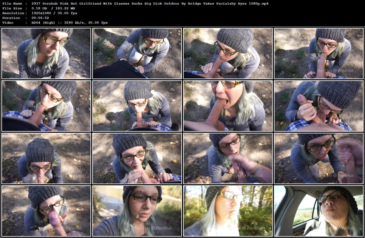 2937 Pornhub Vids Hot Girlfriend With Glasses Sucks Big Dick Outdoor By Bridge Takes Facialshy Eyez