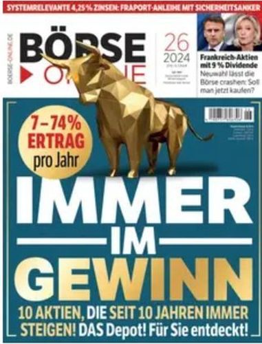 Cover: B&ouml;rse Online Finanzmagazin No 26 vom 27  Juni 2024