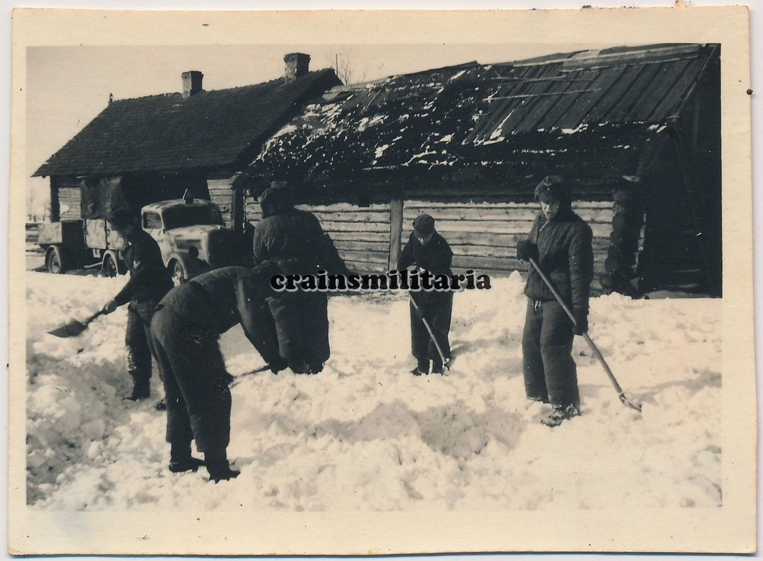 Orig. Foto Opel Blitz Lkw m. Tarn Camo Anhänger in Bobruisk Russ