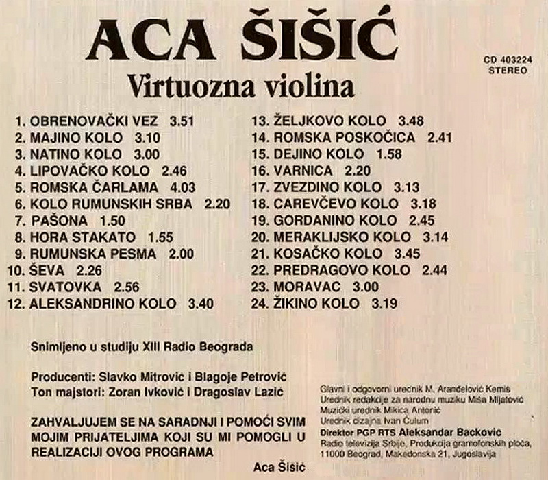 Aca Sisic Virtuozna violina b