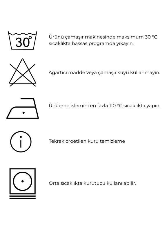Yıkama Talimatları
