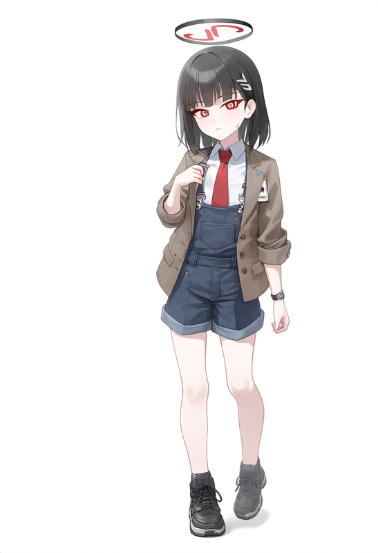 depth of field, 1girl, solo, rio (blue archive), medium hair, flat chest, {{{age s-447423836