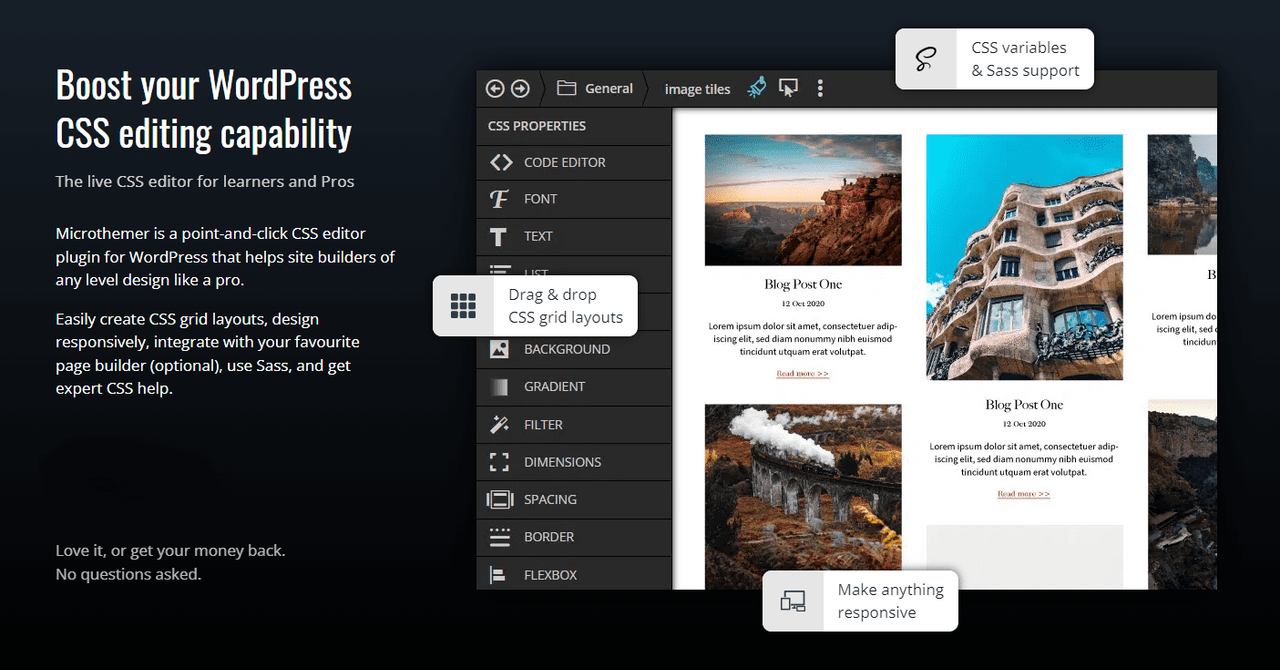 Microthemer – The WordPress CSS Editor