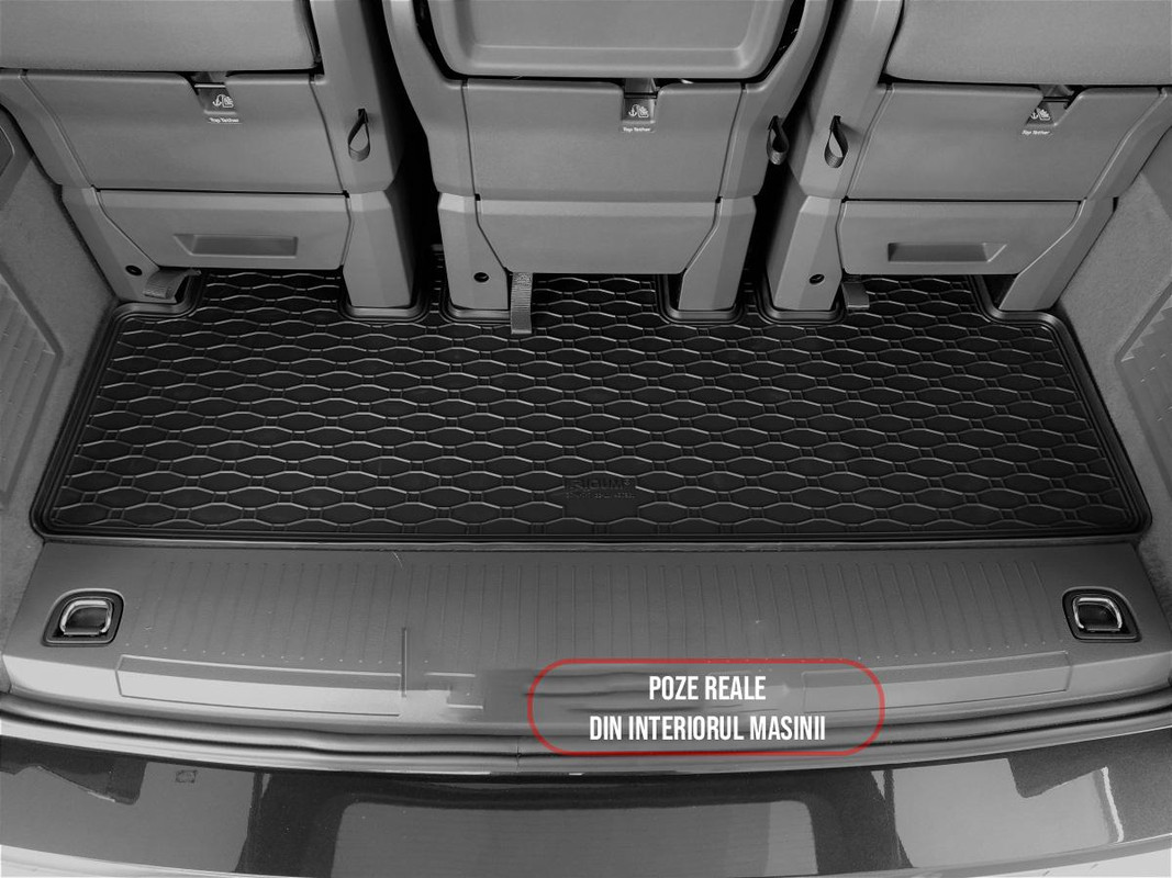 Tavita auto Volkswagen T7 Multivan 2022- prezent, protectie portbagaj, Cri-Flo, din cauciuc 100%, compatibil cu autoturismul Volkswagen T7 Multivan
