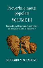Gennaro Maccarone – Proverbi e motti popolari Vol. III (2026)
