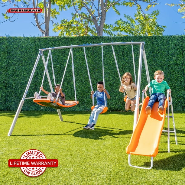 Get a Metal Swing Set with Slide for Just 0 at Walmart (Reg. 5)