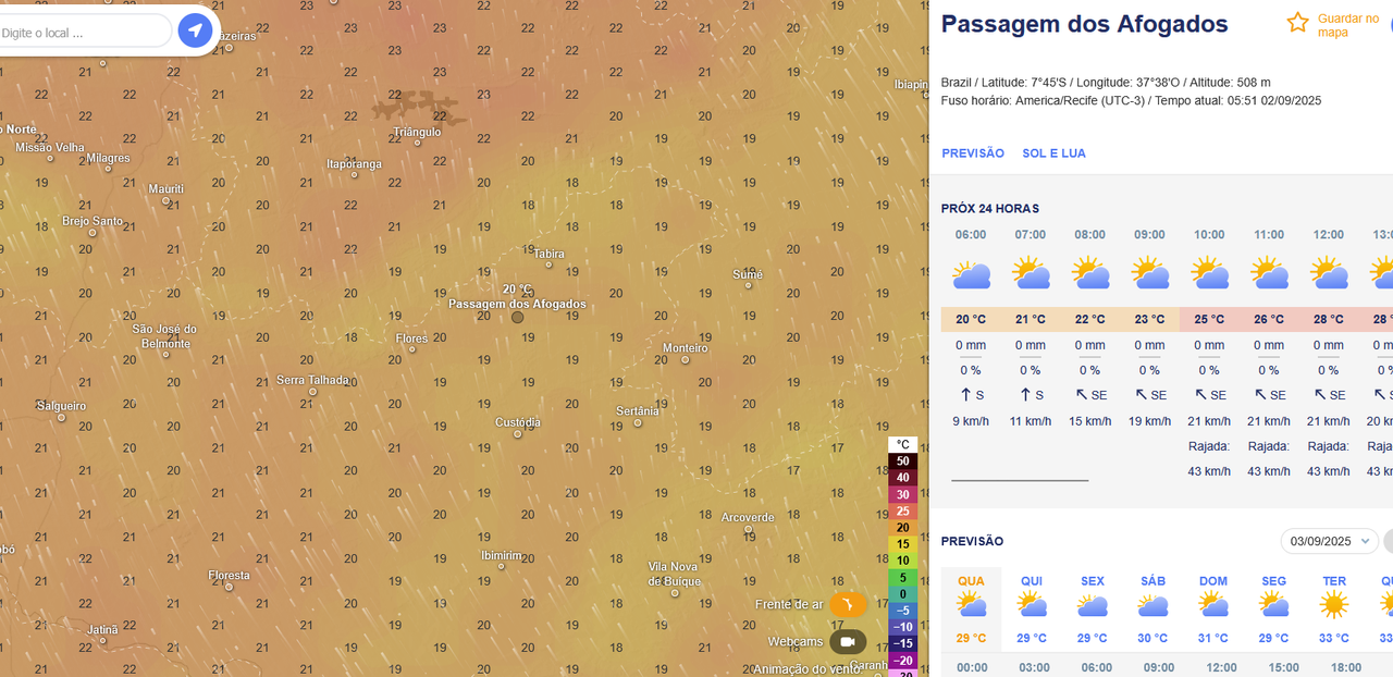 Wrong City Name at Ventusky