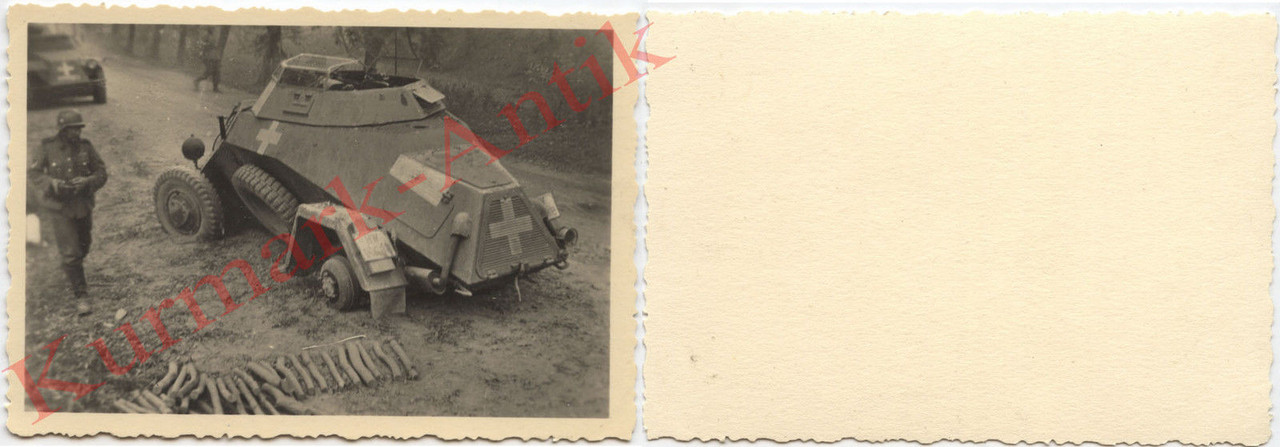 Foto Wehrmacht Polen Feldzug Panzer Spähwagen 22