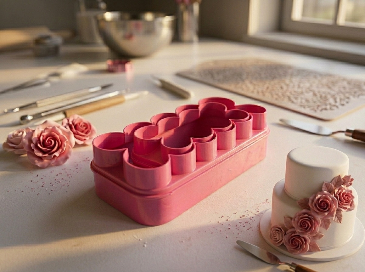 cortador de rosa para decorar pastel tortas fondant