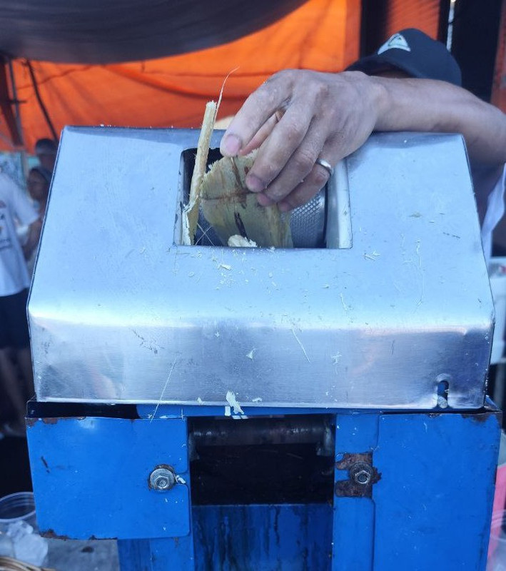 máquina de processar cana