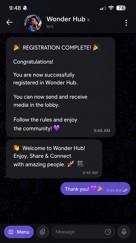 Step 2: Registration Complete