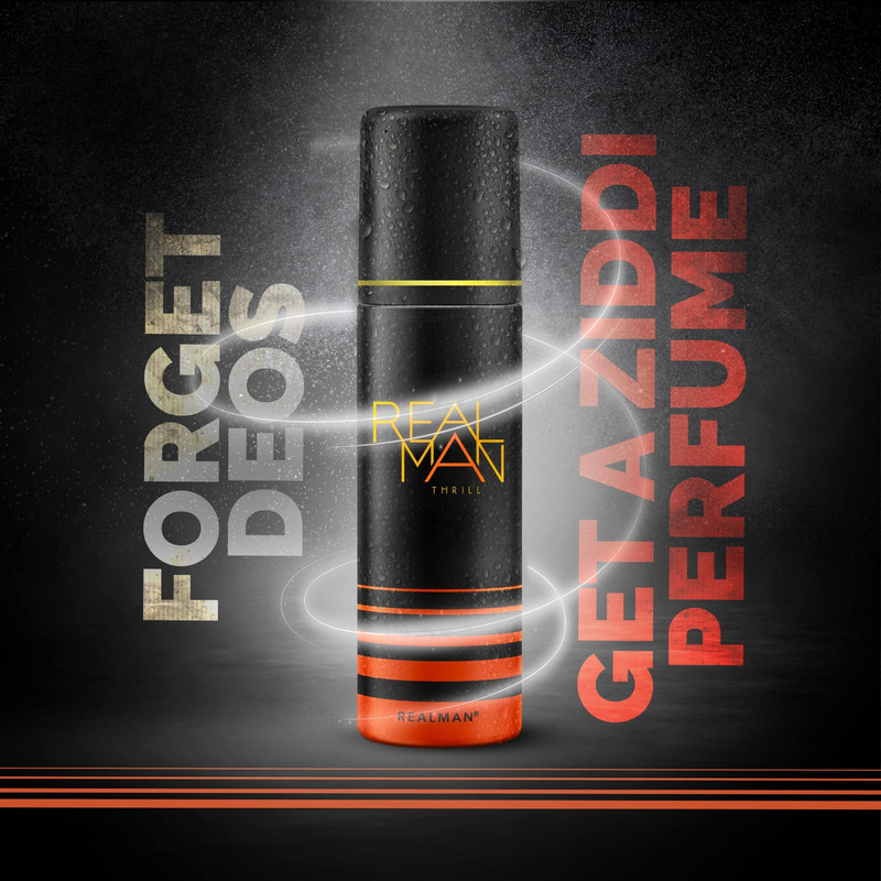 Real Man Thrill perfume spray for men