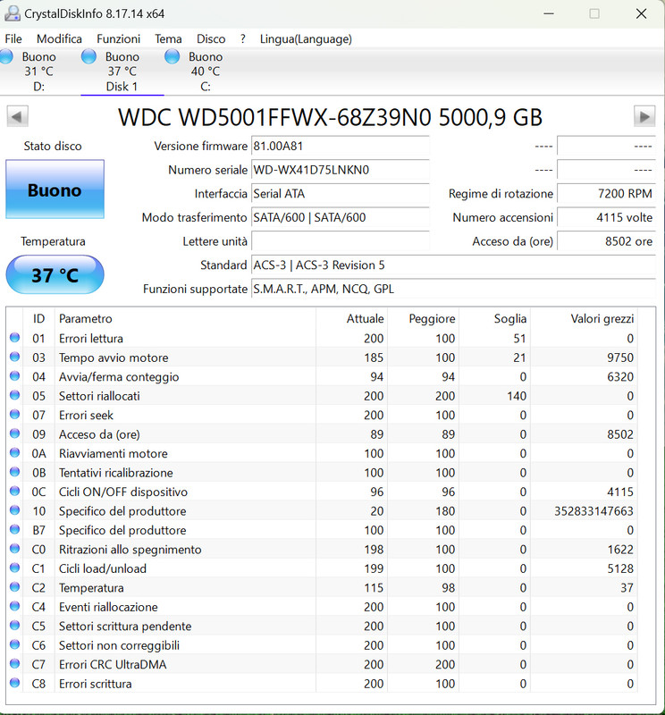 Wd Red Pro 5tb smart