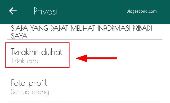 Mengatur Fitur Last Seen di WhatsApp