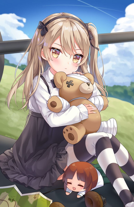 nishizumi-miho-shimada-arisu-and-boko-girls-und-panzer-drawn-by-moorina-885107f5d3183c3f65325ac8e