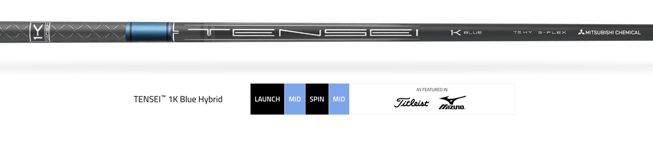NEW MCA Mitsubishi Tensei 1K Blue Hybrid Shaft - Choose Weight