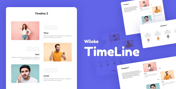 WILOKE Elementor Timeline Addon WordPress