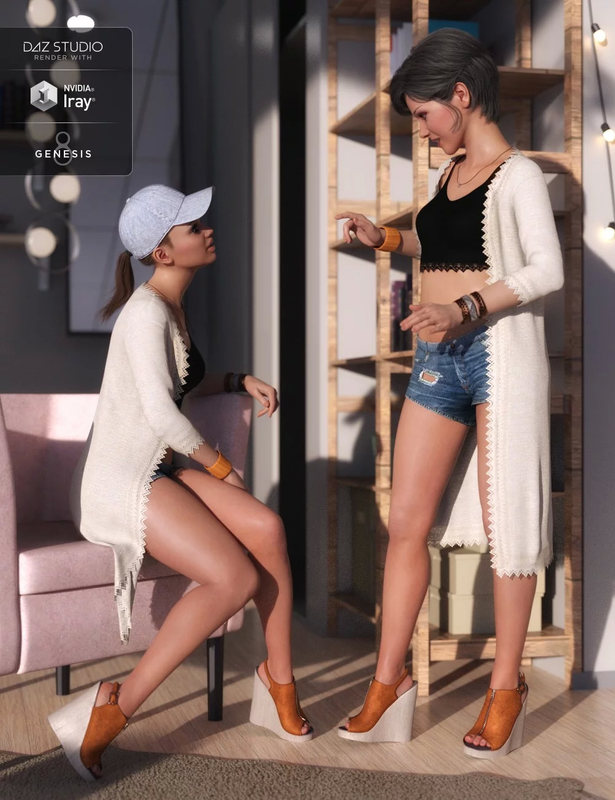 dForce Sunny Days Outfit for Genesis 8 Female(s) dForce Sunny Days Outfit for Genesis 8 Female(s)