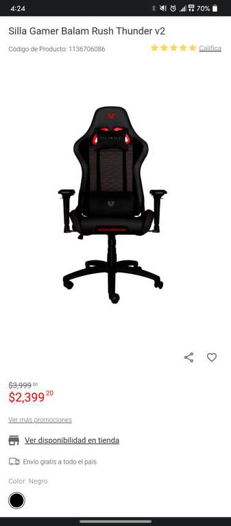 Liverpool: Silla Gamer Balam rush thunder v2 
