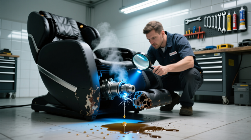 Устранение протечки в массажёре