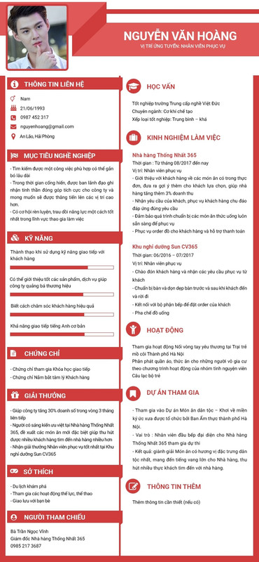 ảnh trong cv như thế nào