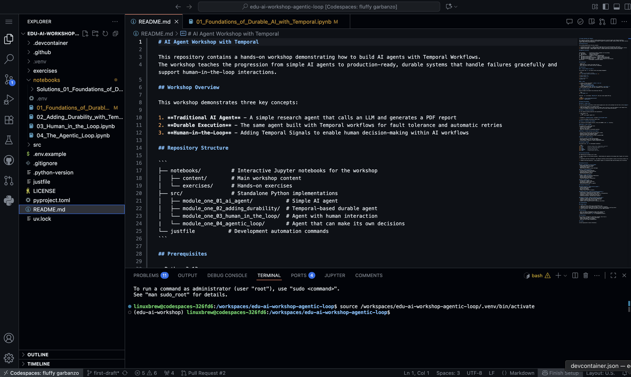 3 — Loaded Codespace